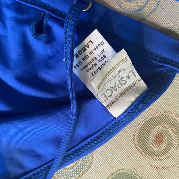 L*space blue triangle bikini top - Picture 2 of 2